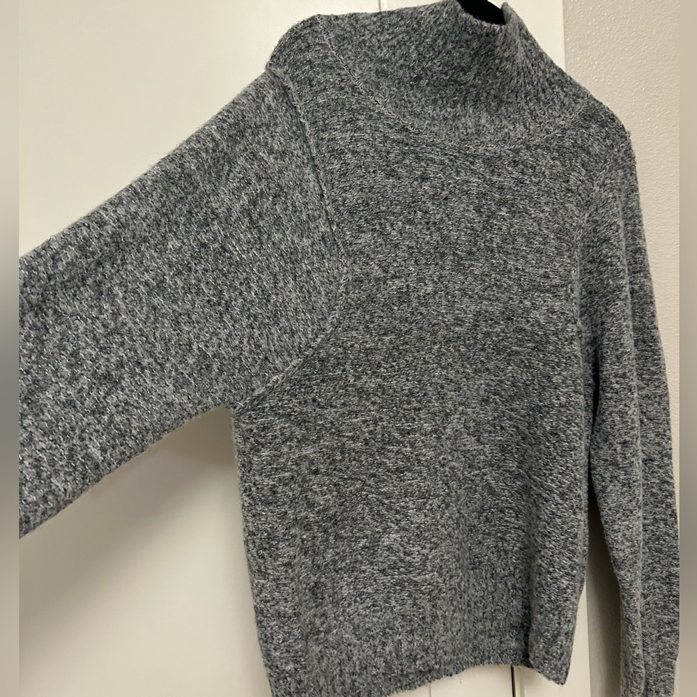 Gray Mockneck Sweater